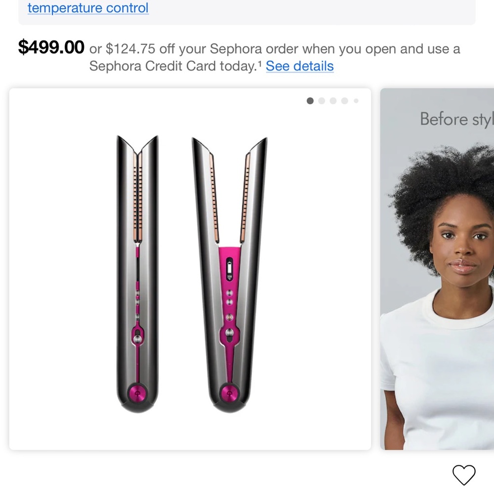 Brand new Dyson straightener.